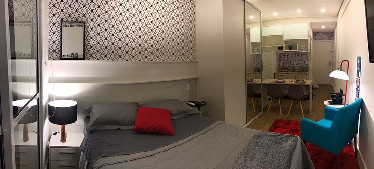 Flat 502 Granja Viana conforto e portaria 24h