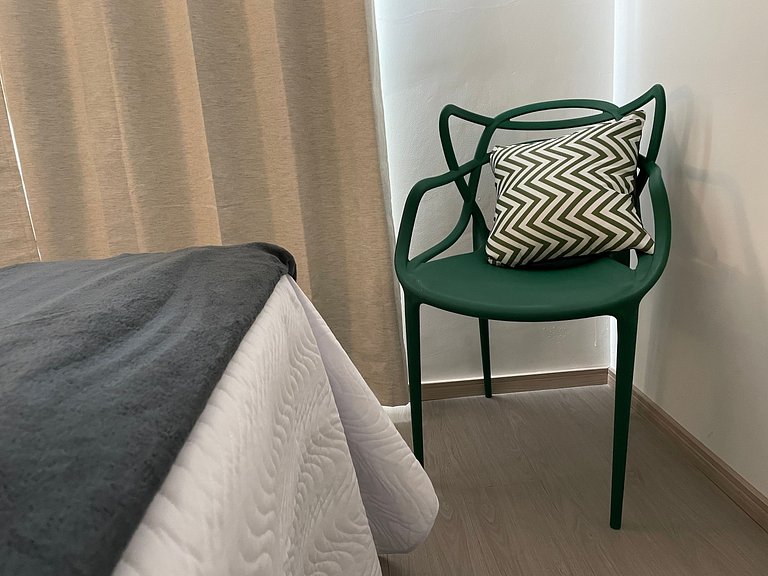 Suíte Compacta com Tudo à Mão na Mooca
