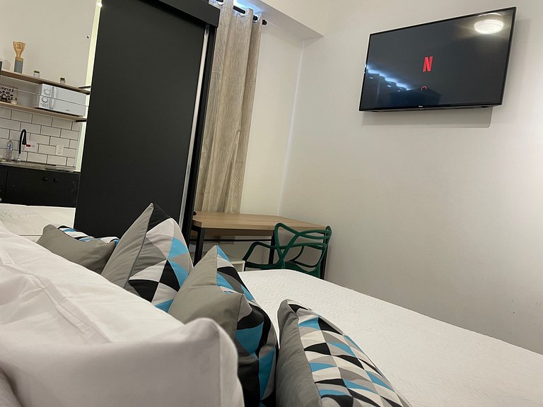 Studio Aconchegante e Funcional para Long Stay
