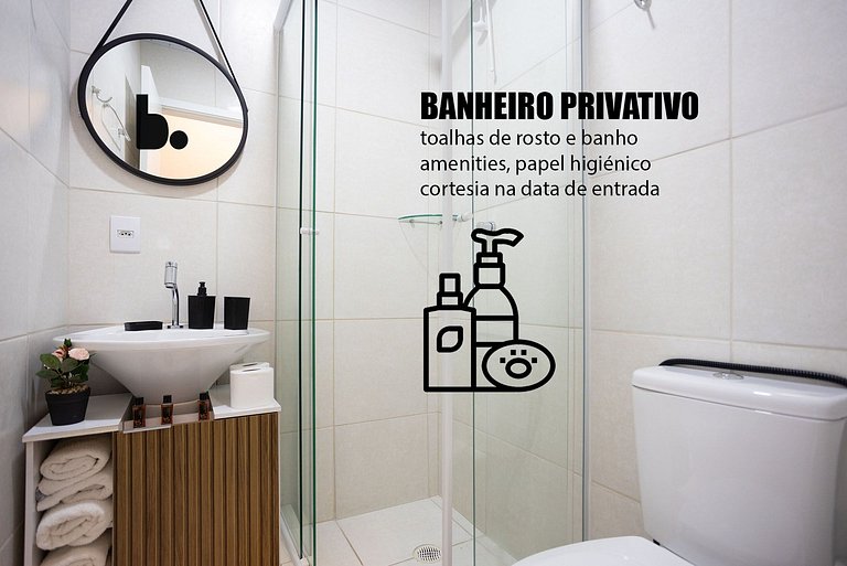 Suíte Funcional e Econômica na Mooca